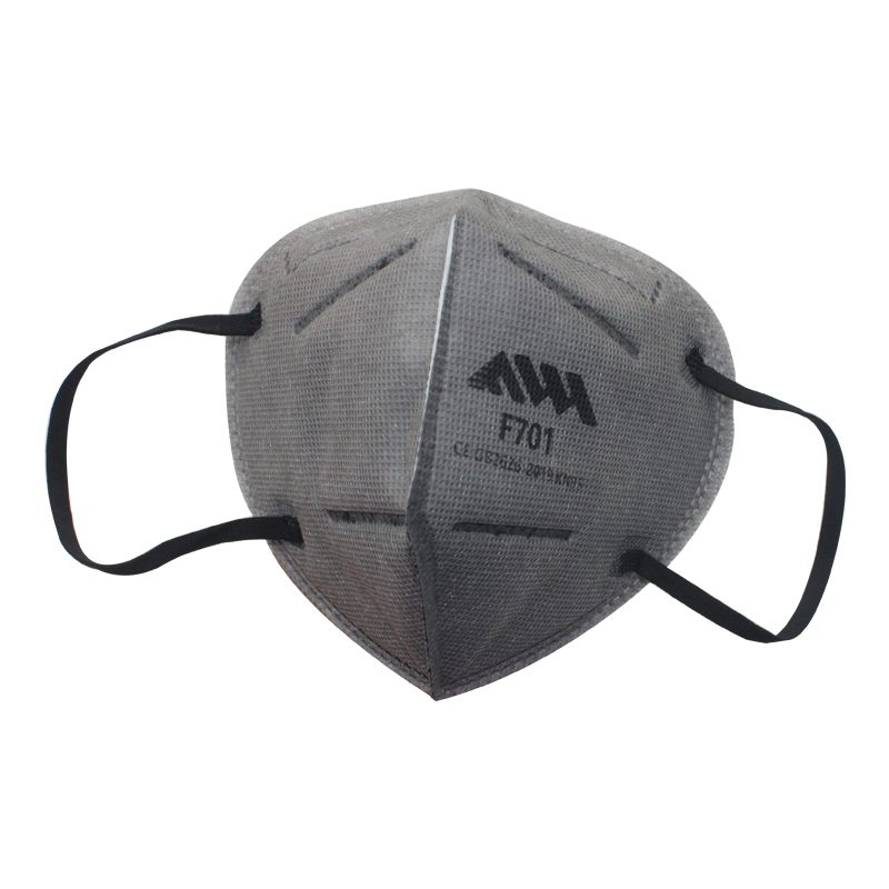 f701 kn95活性炭随弃式呼吸面罩(耳带式无阀)
